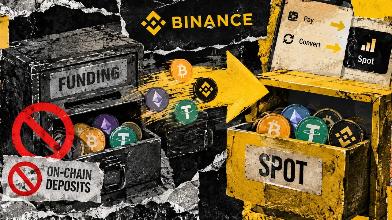 „Binance“ finansavimo sąskaita baigia tiesioginius kriptovaliutų indėlius