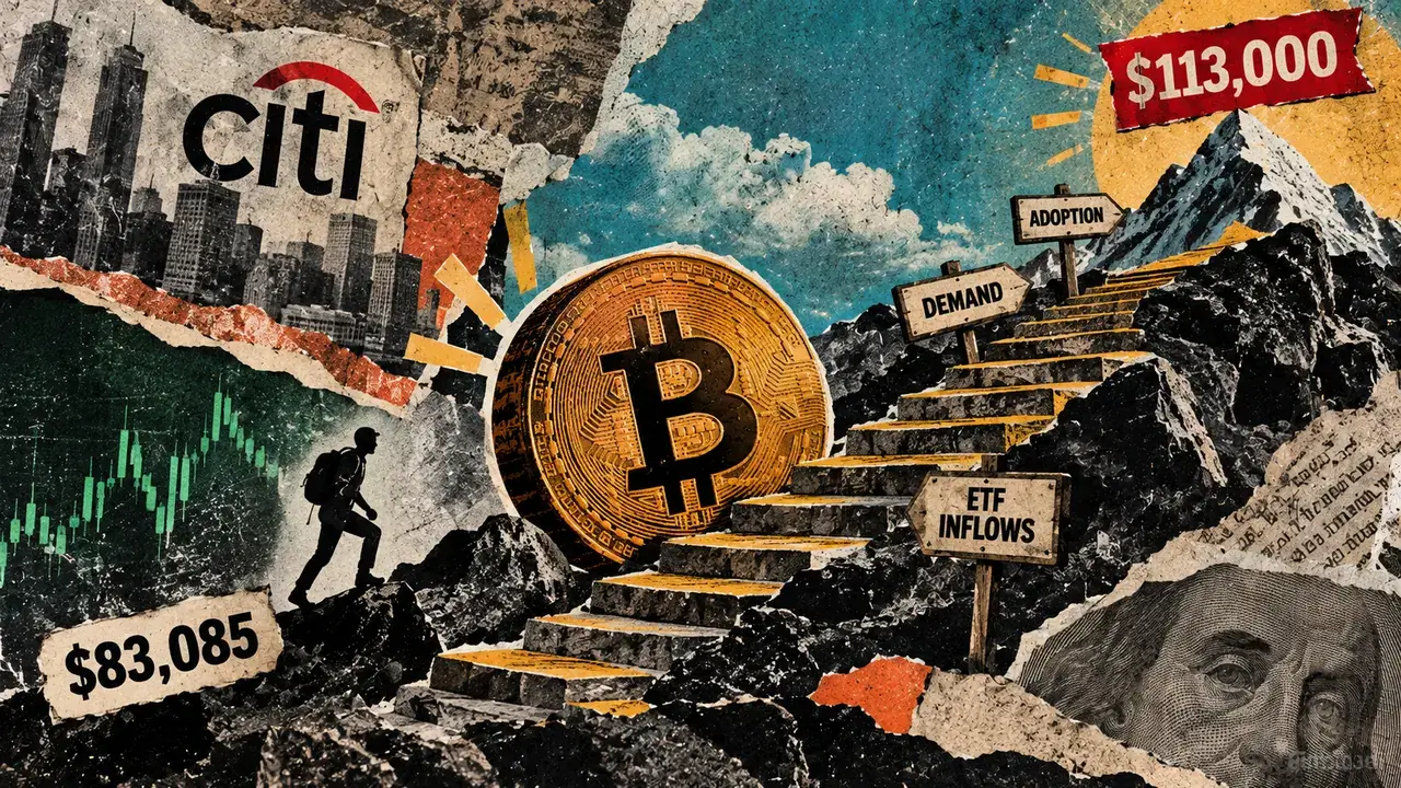 „Citi“ prognozuoja, kad „Bitcoin“ grįš iki 113 000 USD. Štai ką rodo pirkimo duomenys