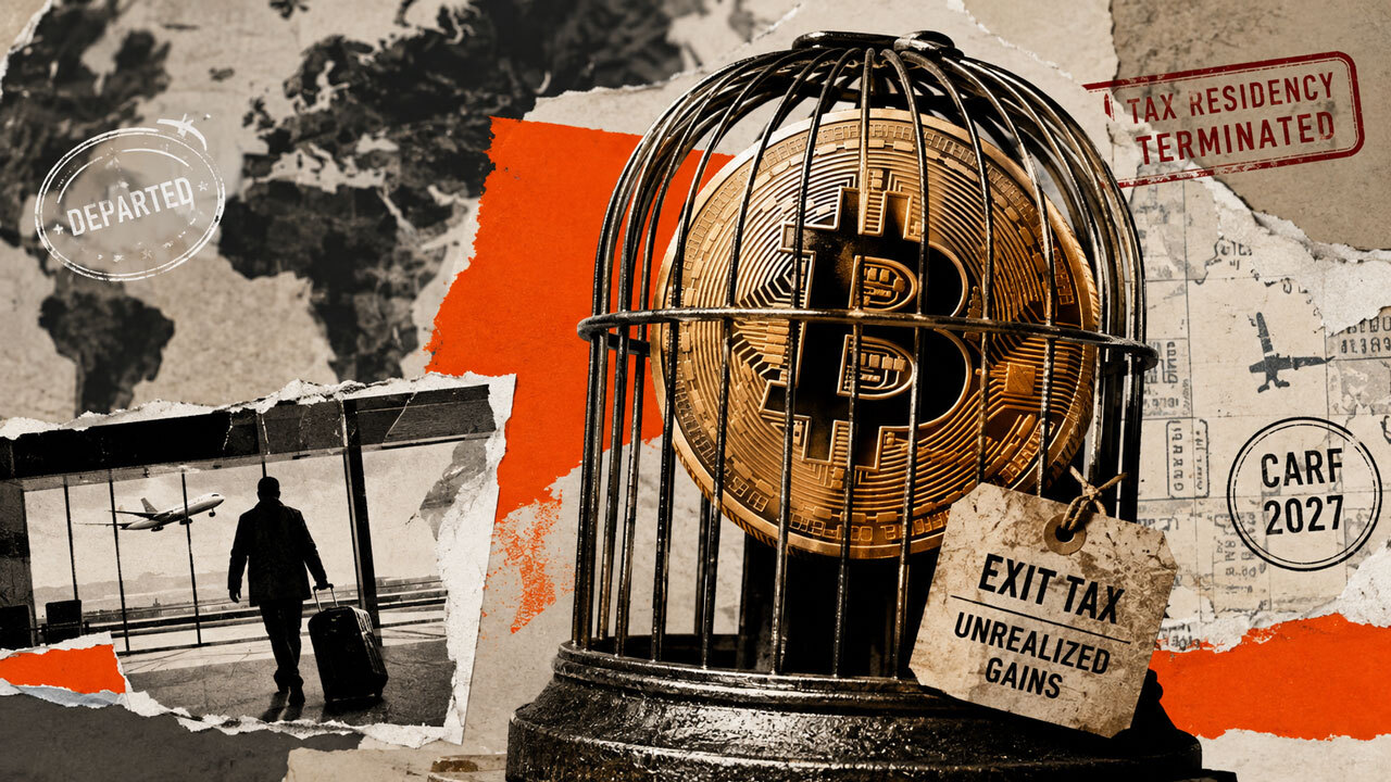 Kai kurių Bitcoin turėtojų mokesčių sąskaita dabar nustatoma jiems išvykstant iš šalies, o ne parduodant