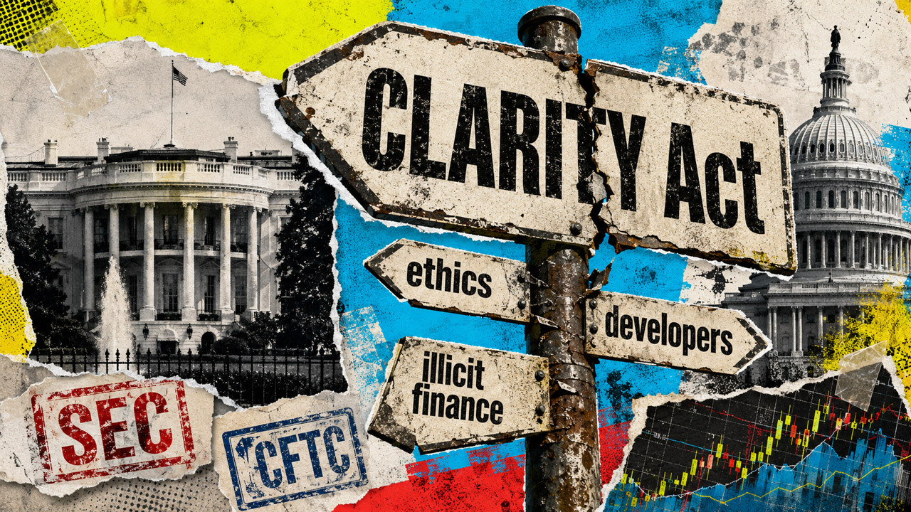 Abi Vašingtono pusės ką tik sugriovė slaptą 11-osios valandos CLARITY pasiūlymą apsaugoti kriptovaliutų programuotojus.