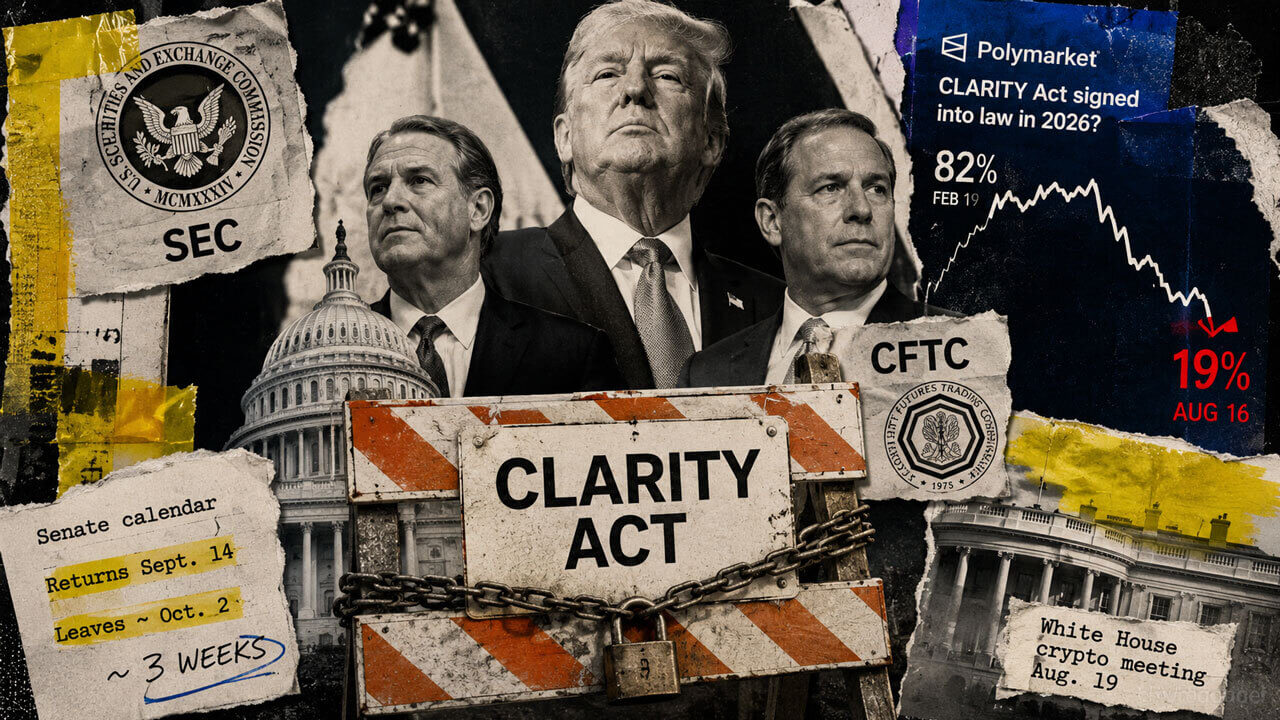 CLARITY Act šansai sumažėja iki 10%