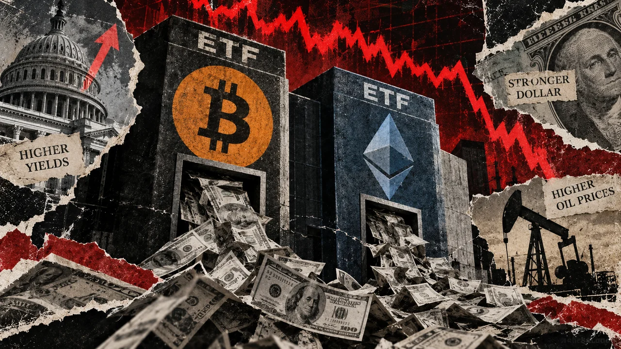 Bitcoin ETF patiria didžiausią emigraciją nuo birželio, kai Ethereum išėmimas pasiekė devynių mėnesių rekordą