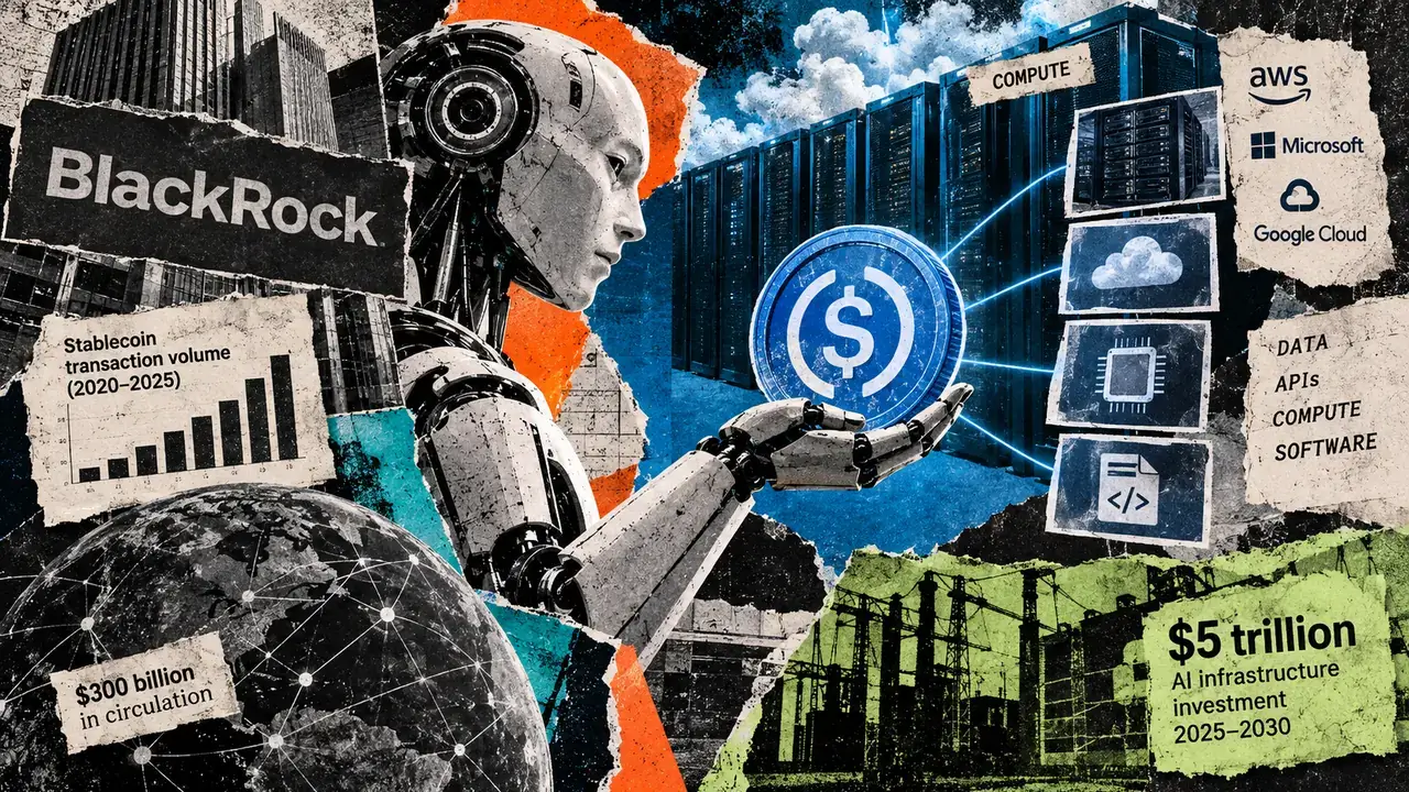 „BlackRock“ mato naują 5 trilijonų USD vertės dirbtinio intelekto prekybą stabiliomis monetomis