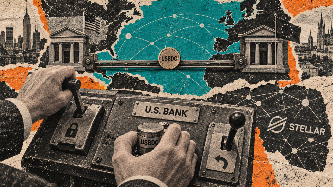 US Bank perkelia USBDC per Stellar sienas, bet tik savo sienų viduje